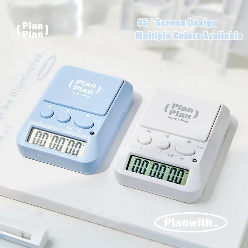 1PC Multi Functional Timer Kitchen Baking Reminder Time Management Countdown Desktop Clock