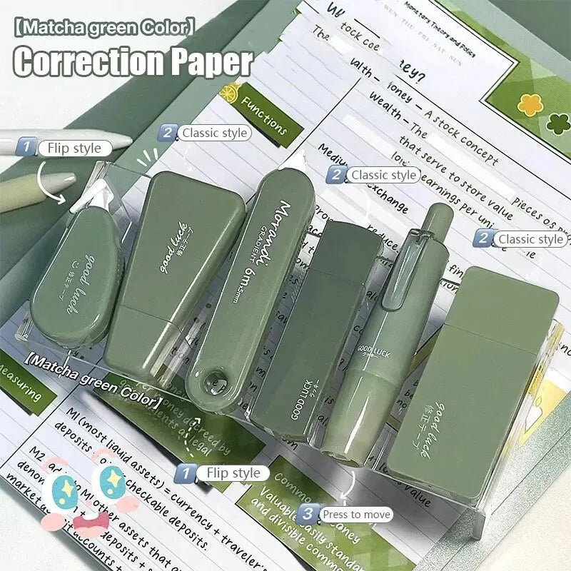 6PC High Beauty Correction with Alliance Instagram Wind Large Capacity Modification with Student Correction with Mute Continuous